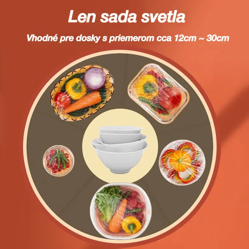 🔥【100/200/400 jednotiek】Jednorazové viečko na ochranu čerstvosti potravín, rýchla a jednoduchá ochrana potravín