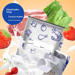 Ukupno 120 antibakterijskih vrećica od aluminijske folije, super jednostavnih za korištenje, za očuvanje svježine.