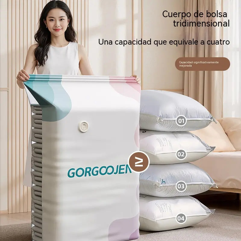 [5 piezas ]Bolsas de compresión para aspiradora domésticas, tamaño grande.