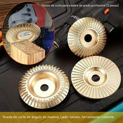 【3 piezas 24€】 Disco multifuncional para dar forma a la lijadora angular para madera
