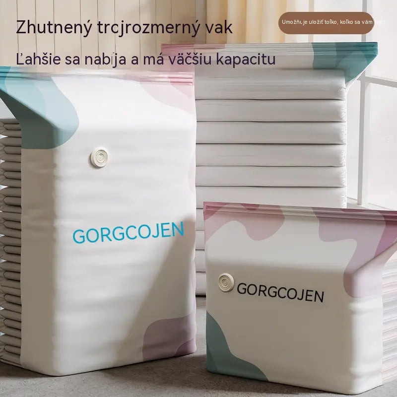 5 kusov za 23 eur  Veľké, stlačiteľné vákuové úložné vrecko: nevyžaduje pumpičku, je nepriepustné a ideálne na úsporu miesta v kufri a doma