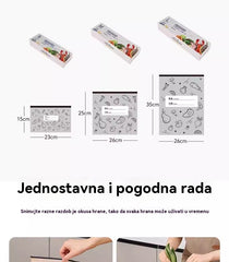 Ukupno 120 antibakterijskih vrećica od aluminijske folije, super jednostavnih za korištenje, za očuvanje svježine.
